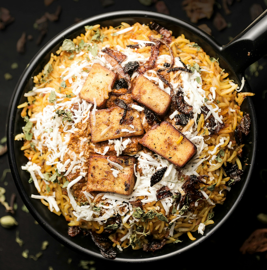 Halloumi Mushroom Pulao